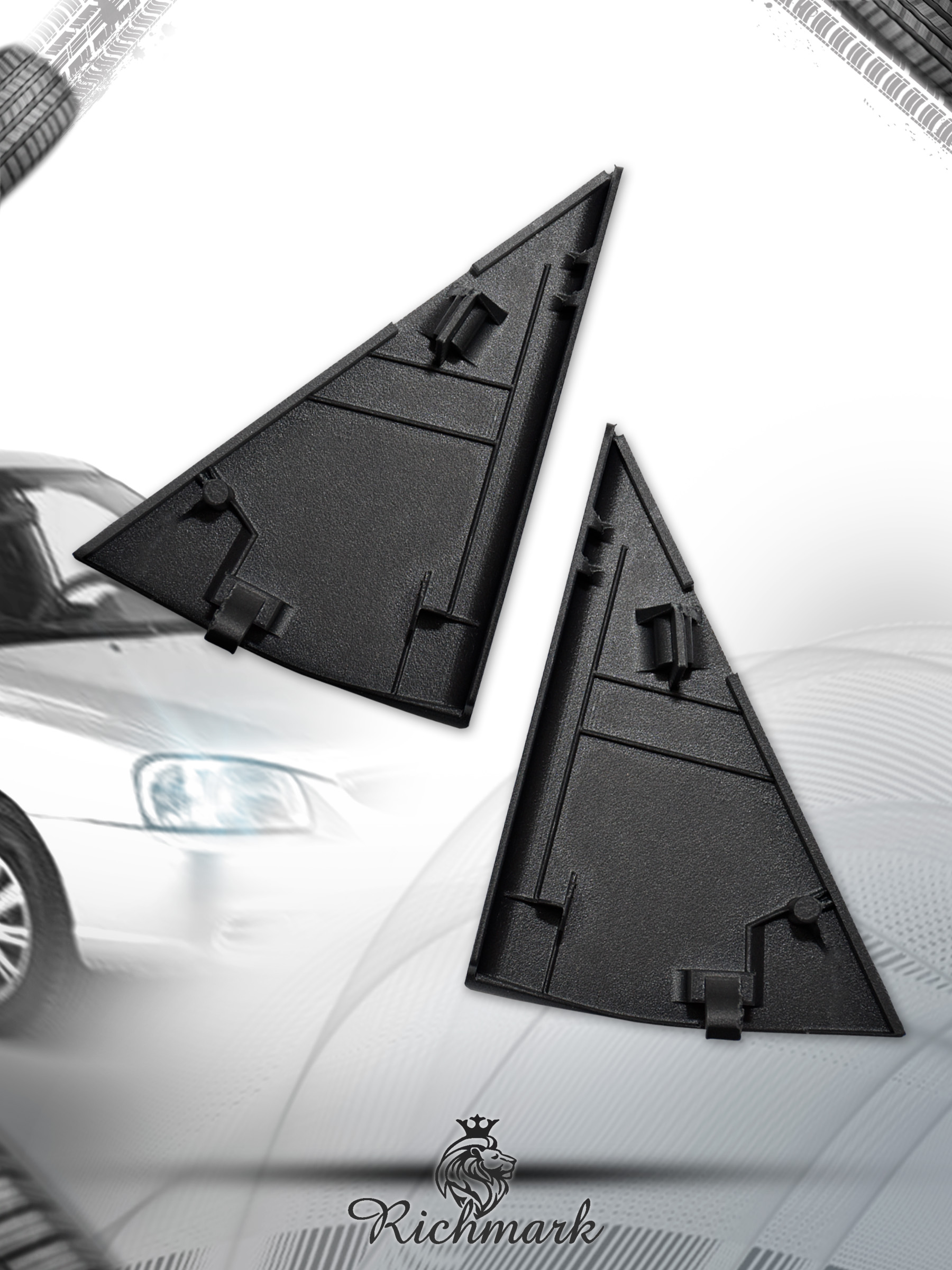 Уголки зеркала внутренние для Hyundai Accent Тагаз 87660-25000 Черный. Ричмарк — фото 2