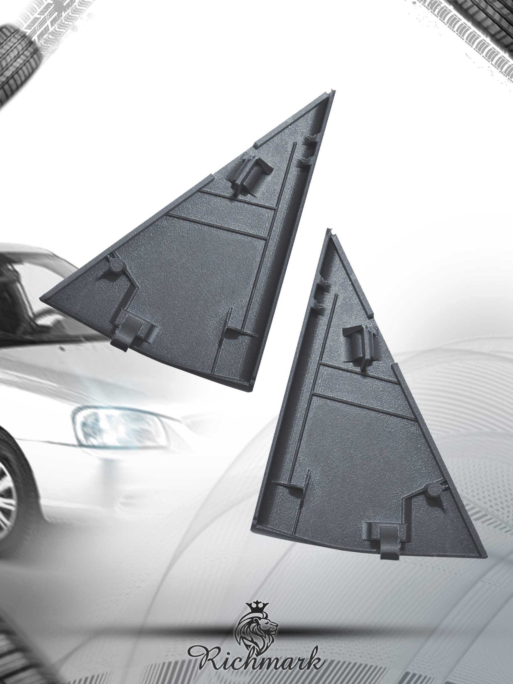 Уголки зеркала внутренние для Hyundai Accent Тагаз 87660-25000 Серый. Ричмарк — фото 2