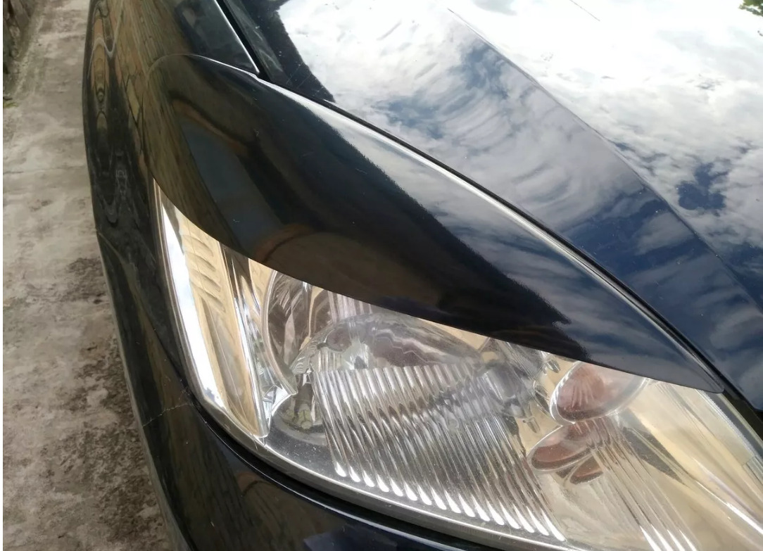 Накладки на фары / Реснички для Mitsubishi Lancer 9 2000-2010 Г.В.. Ричмарк — фото 4