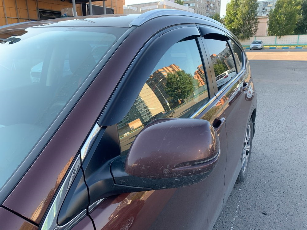 Дефлекторы окон дверей (ветровики) для Honda CR-V 2006-2013 Г.В.. Ричмарк — фото 4