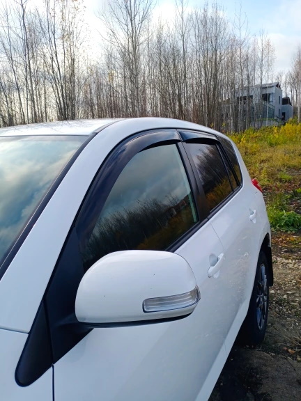 Дефлекторы окон дверей (ветровики) для Toyota Rav4 / Тойота Рав4 2006-2013 Г.В.. Ричмарк — фото 4