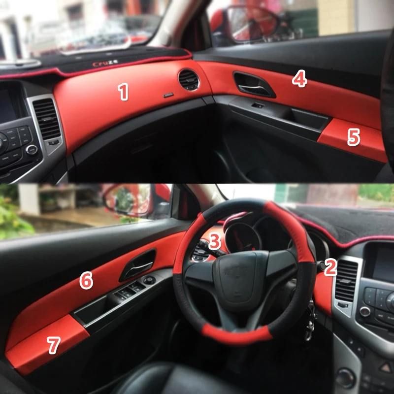 Обшивки салона из эко-кожи без строчки для Chevrolet Cruze / Шевроле Круз 2009-2015 Эко-кожа серый. Ричмарк — фото 3