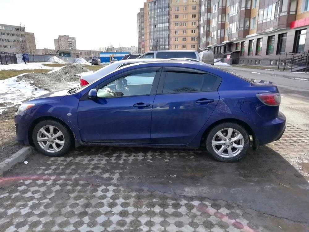 Дефлекторы окон дверей (ветровики) для Mazda / Мазда 3 седан 2004-2009 Г.В.. Ричмарк — фото 4
