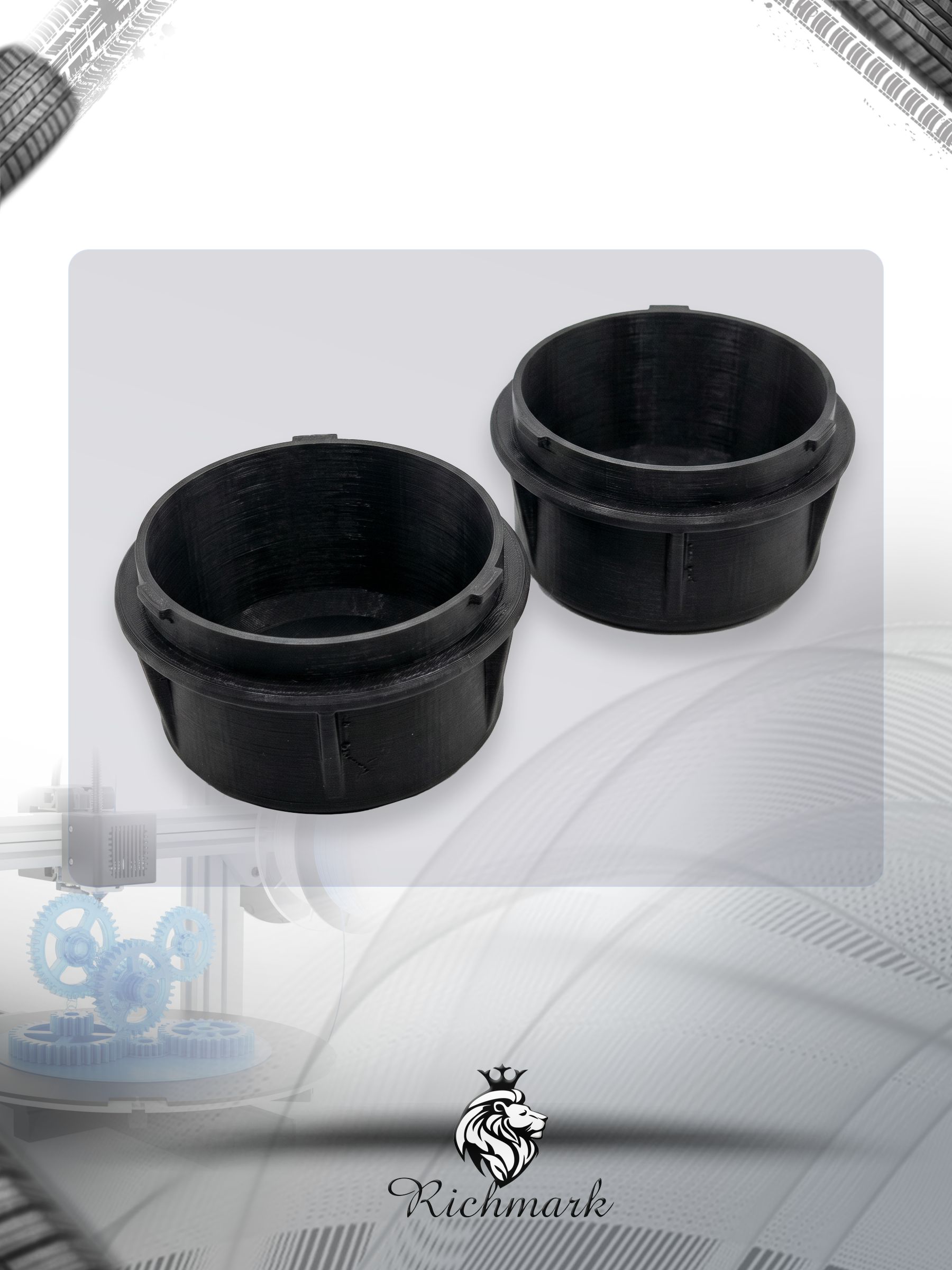 Крышка для фар под светодиодные Led лампы для Hyundai Getz 2002-2011 / Хендай Гетз Ричмарк — фото 2
