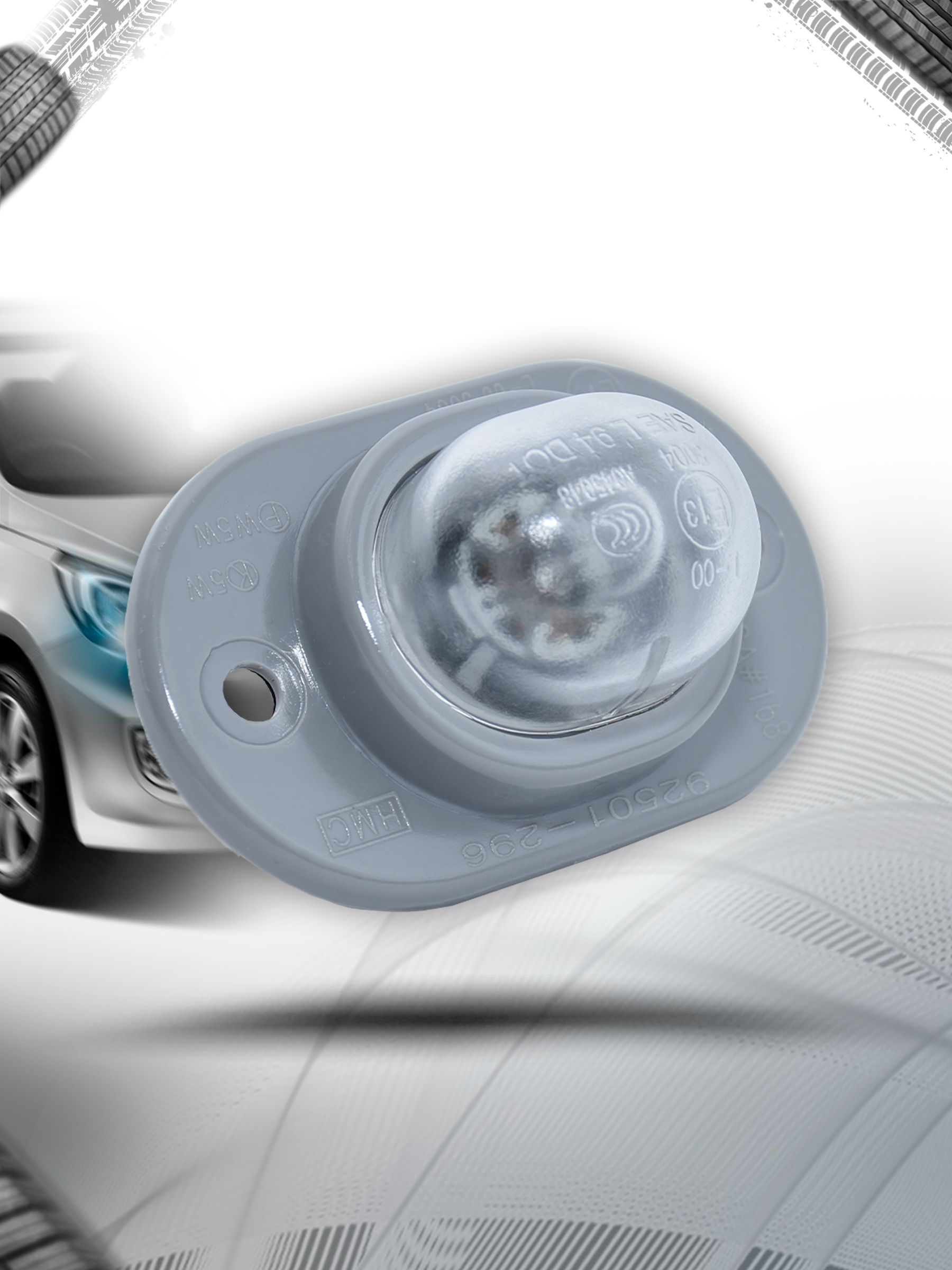 Фонарь / плафон подсветки номера Hyundai Accent. Ричмарк — фото 2